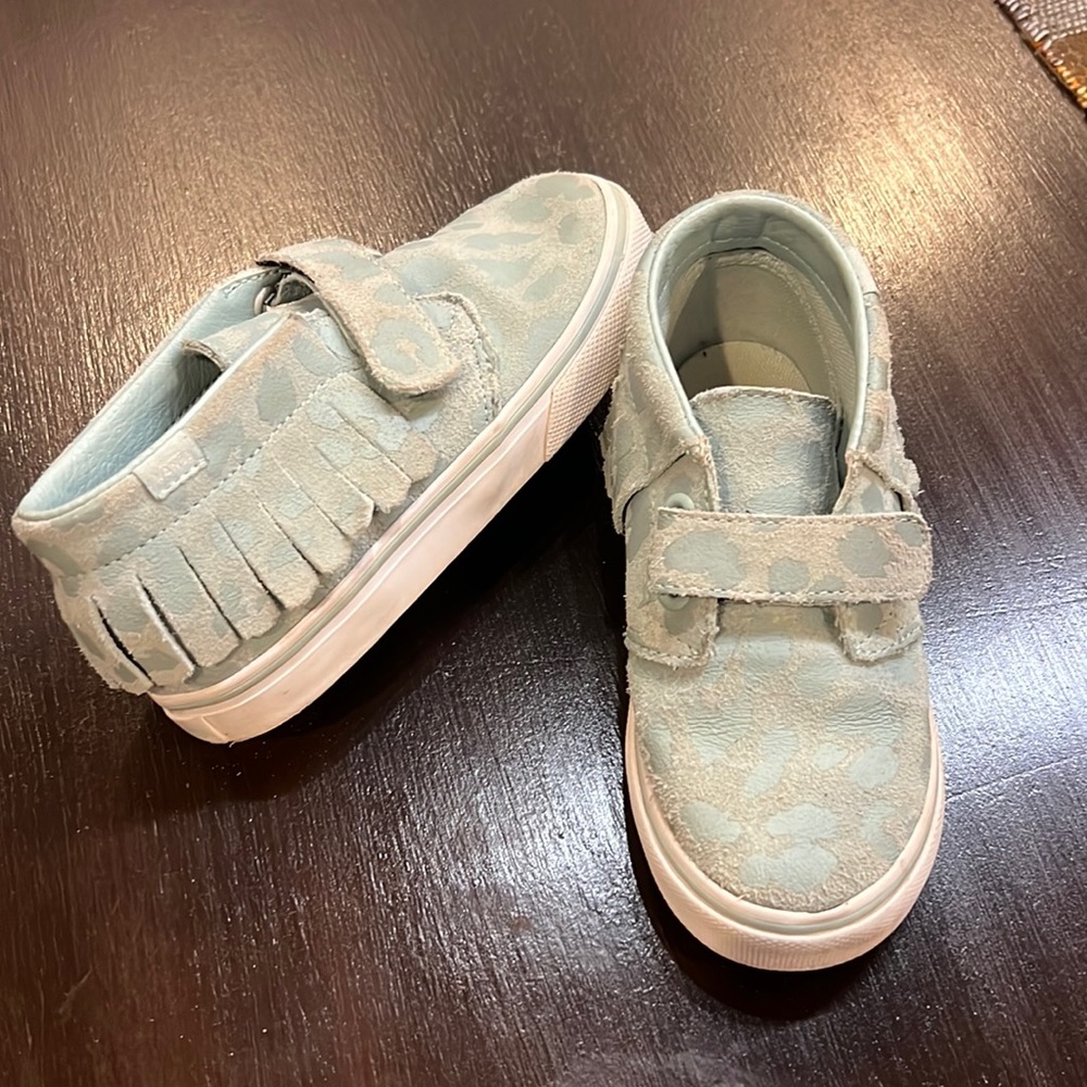 Leopard suede Vans in size 10